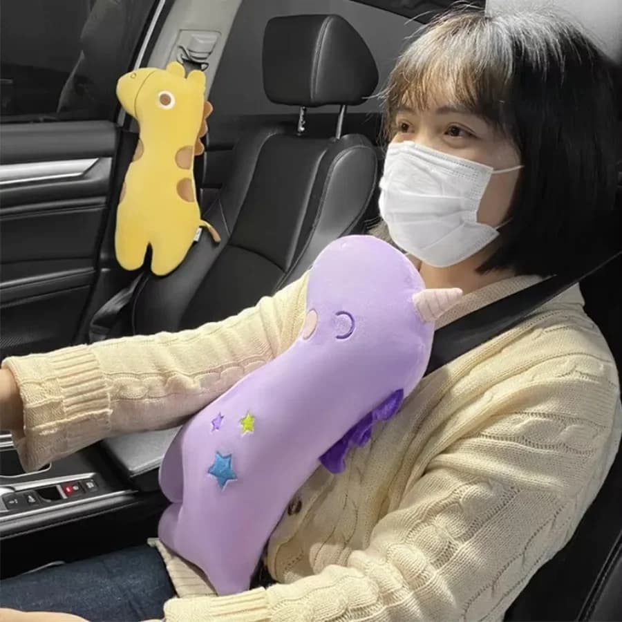 Nell'auto con i bambini che dormono Accessori Fodera protettiva per cintura di sicurezza Cuscino regolatore per collo e spalle del bambino