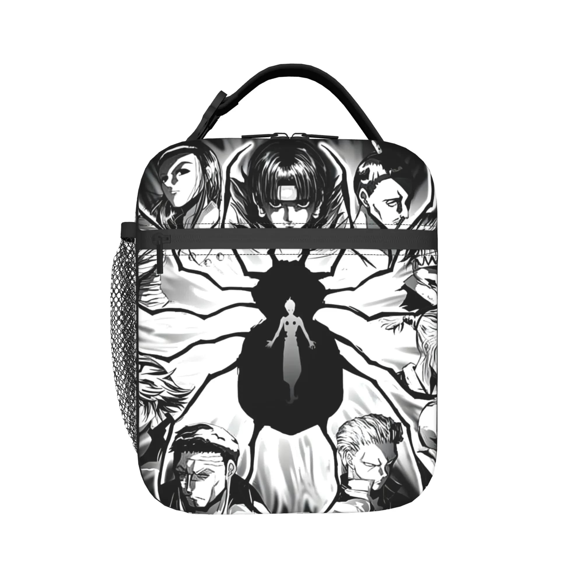 Custom H-Hunters x Insulated Lunch Bags for Camping Travel Japanese Manga Anime Waterproof Cooler Thermal Lunch Box