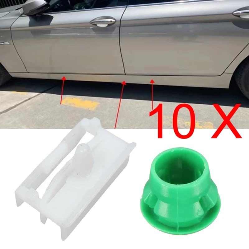 10 X davanzale laterale gonna Trim molding Clip Grommet plastica per Bmw 3 serie E46 ricambi Auto Clip di fissaggio