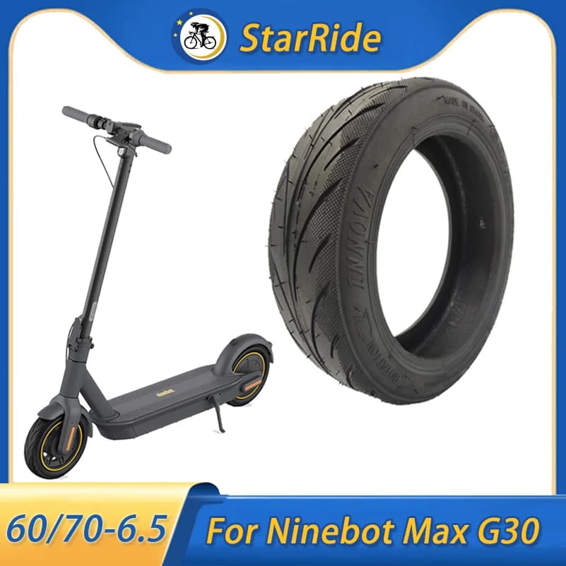 Per NINEBOT MAX G30 G30P G30LP G30LE pneumatico per Scooter elettrico 60/70-6.5 pneumatico Tubeless pneumatico da 10 pollici compatibile con 10X2.50-6.5