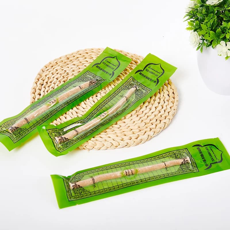 Spazzolino da denti naturale Miswak Siwak tradizionale Arak Miswaak, morbido, manuale, da viaggio, per lo sbiancamento dei denti