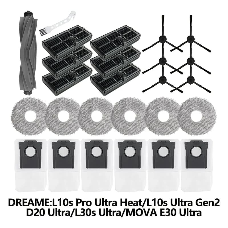 Compatible Accessories For Eame L10s Ultra Gen 2 / L10s Pro Ultra Heat / D20 Ultra / L30s Ultra / Mova E30 Ultra Robot Vacuums