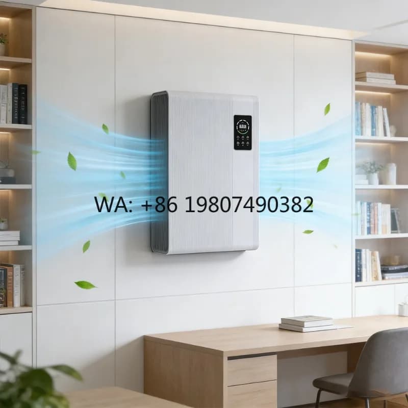 Purificatore d'Aria da Parete, Controllo Remoto WiFi, Filtro HEPA per Casa, Depuratore per Polvere e Fumo, Purificazione dell'Aria Fresca