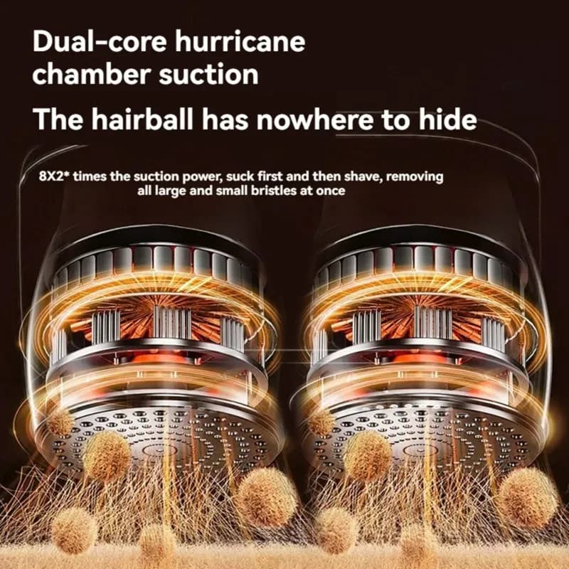 【618 SUMMER SALE】Corded& Cordless Dual-Core Dual-Head Fabric Shaver With Digital Display- ABS Material
