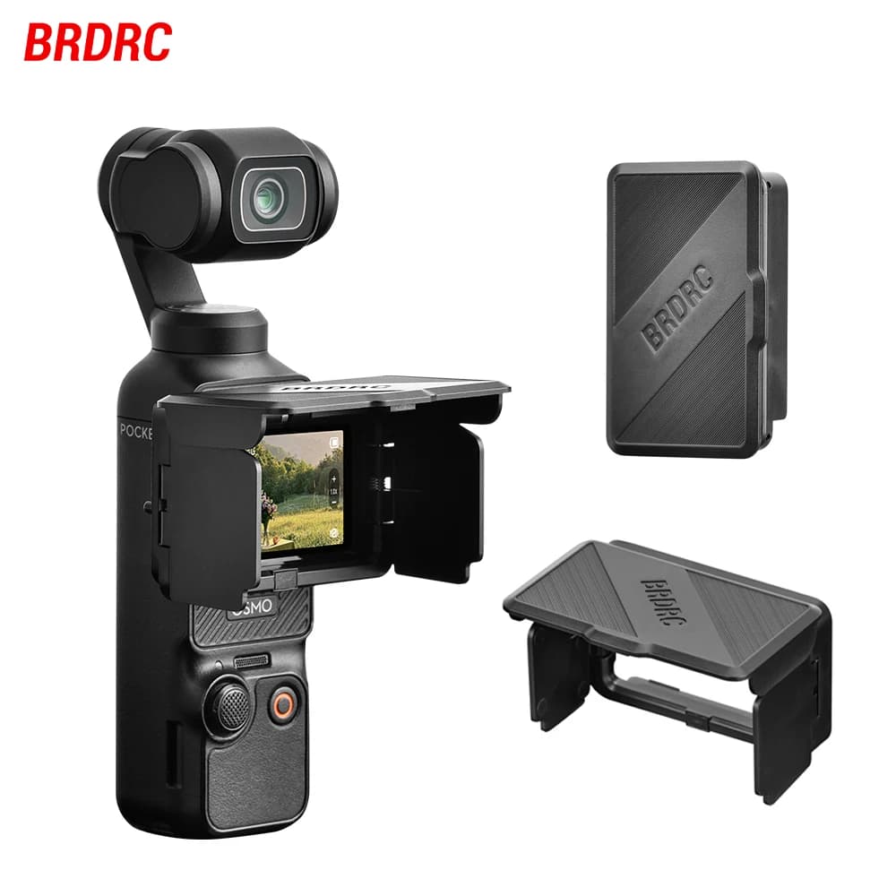 BRDRC for DJI Osmo Pocket 3, Light Cover for Screen, Foldable, Anti-Reflection, Accessories for Open Riprese