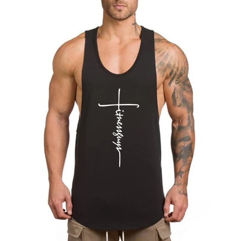 Canotte da Corsa per Uomini, Magliette Senza Maniche per Bodybuilding, Top Estivi in Cotone alla Moda, Canotte Casual da Palestra
