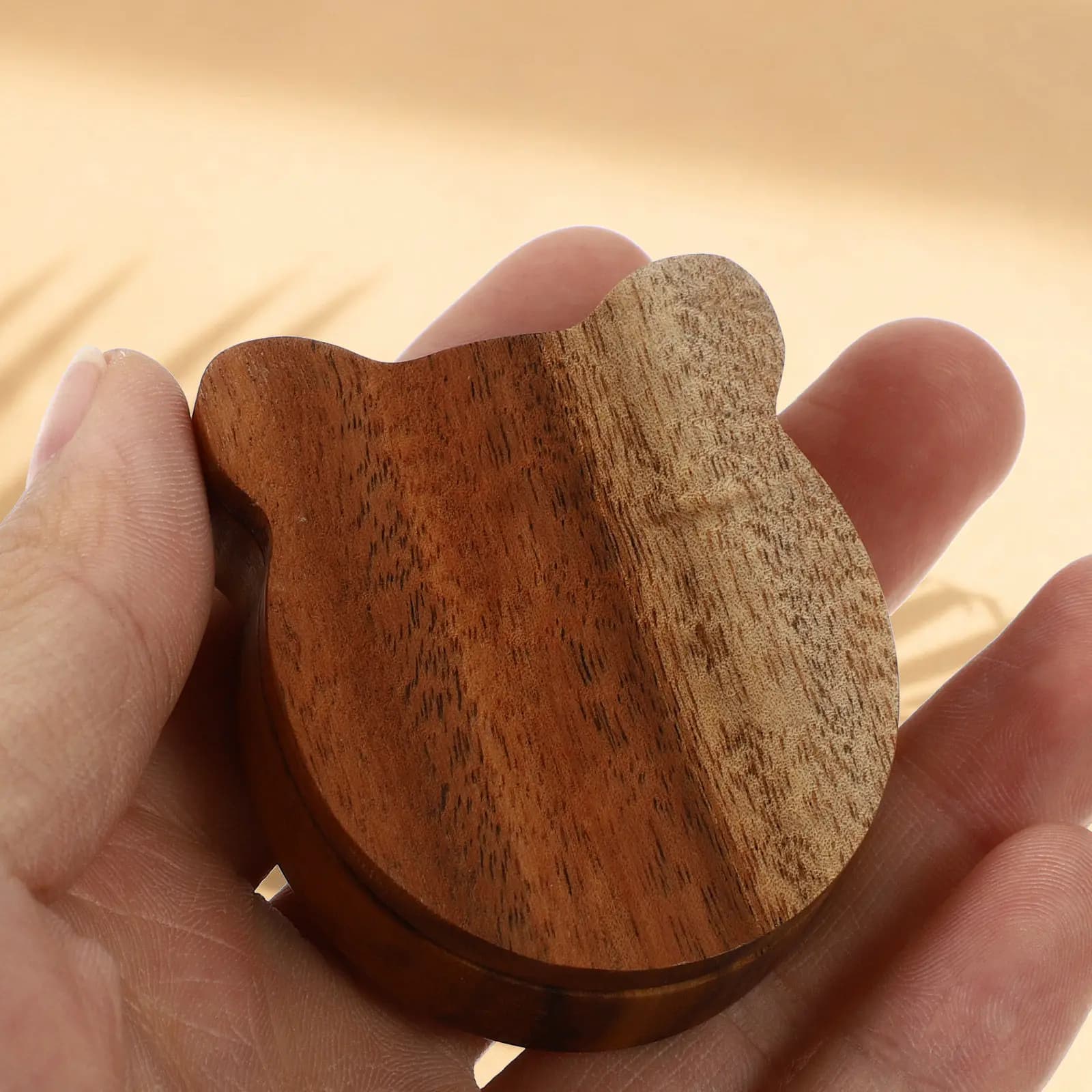 Custodia Protettiva Premium in Legno Anti-Graffio per Chitarra, per la Protezione dei Plettri in Movimento - Organizer per Accessori Chitarra