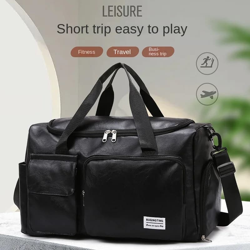 Borsa da viaggio tote alla moda Borsa da fitness Borse a tracolla da uomo in pelle Borsone da viaggio grande da lavoro per borsa da viaggio da uomo