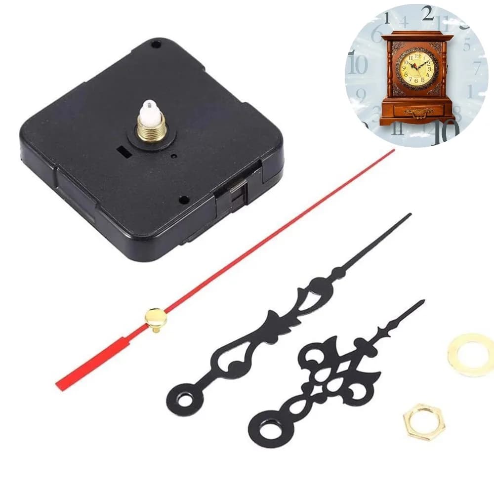 Silent Movement for Wall Clock at the Fai-da-Te Quartz, Repair Kit with Including Hands