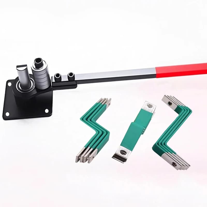 Manual Flat Iron Bending Machine Copper Busbar Bending Tool Steel Wire Copper Plate Iron Copper Strip Right-Angle 90° Bending Eq