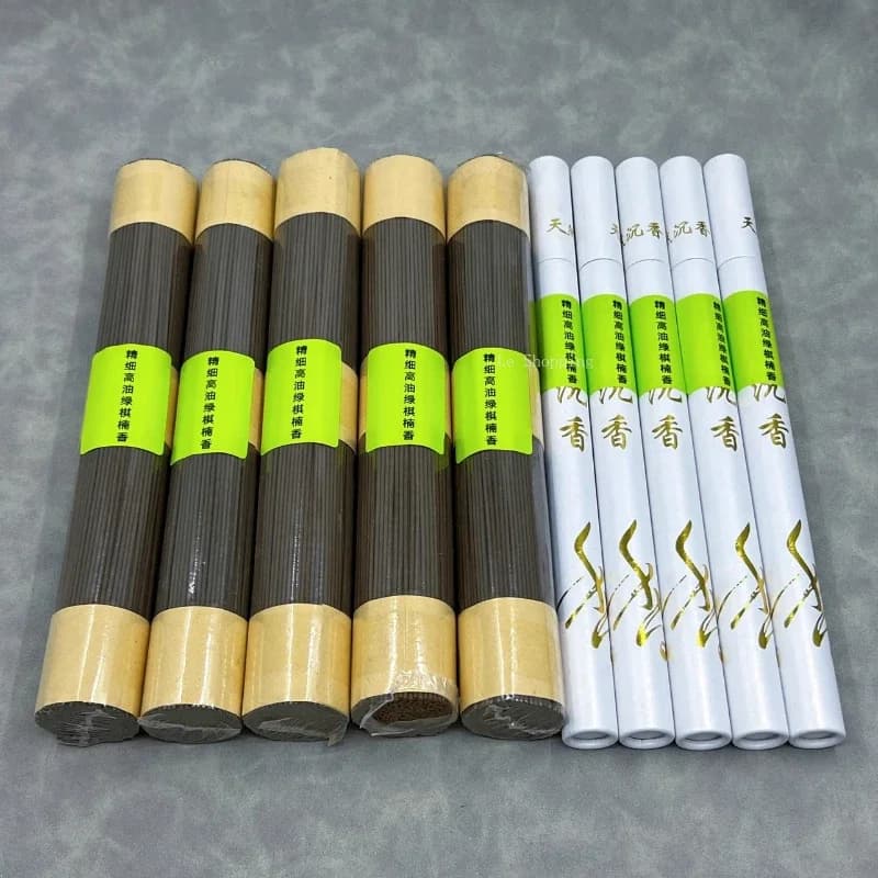10g/100g Alto Olio Verde Qi Nan Fragranza Pianta Naturale Agarwood Stick Incenso Calmante La Mente e Purificare L'aria Joss Stick