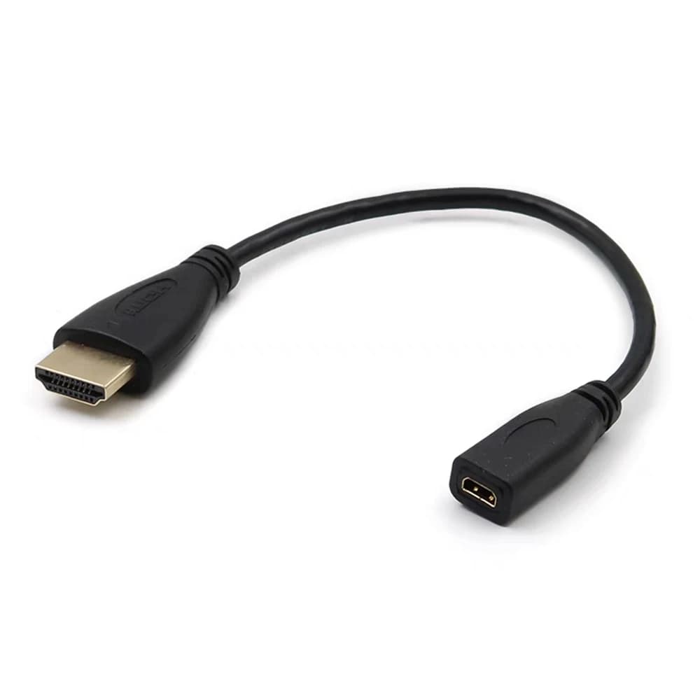Cavo micro audio e video compatibile HDMI maschio-femmina compatibile HDMI V1.4 M/M 1080p 1440p, adatto per HDTV PS3 XBO