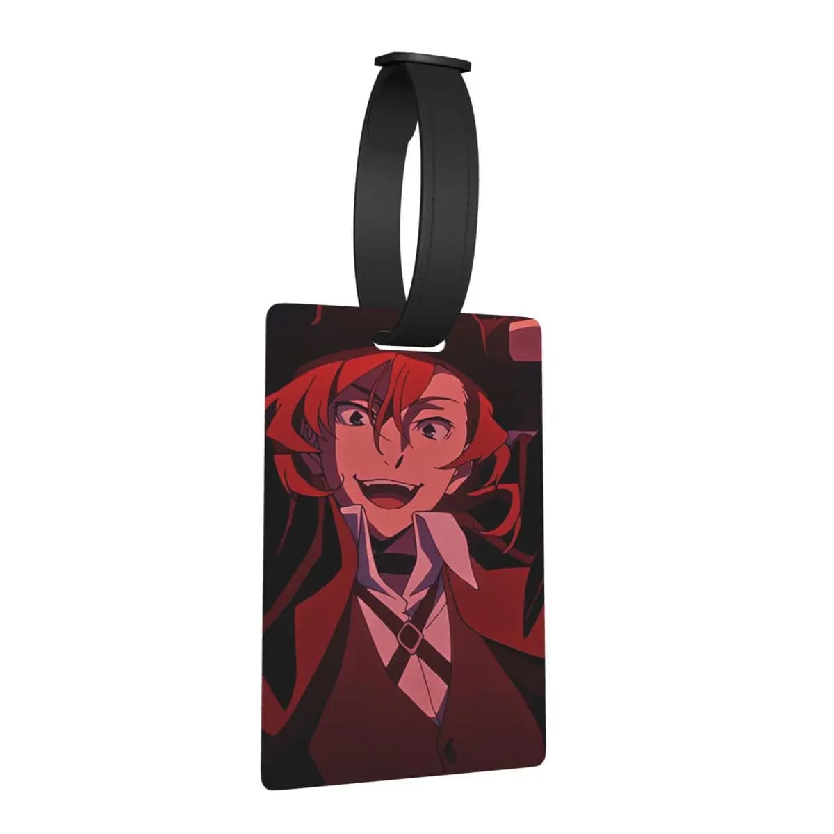 Etichette per Bagagli Bungou Stray Dogs Chuuya Nakahara, Accessori per Valigie, Etichetta per Bagaglio da Viaggio, Porta Etichetta con Nome e Indirizzo