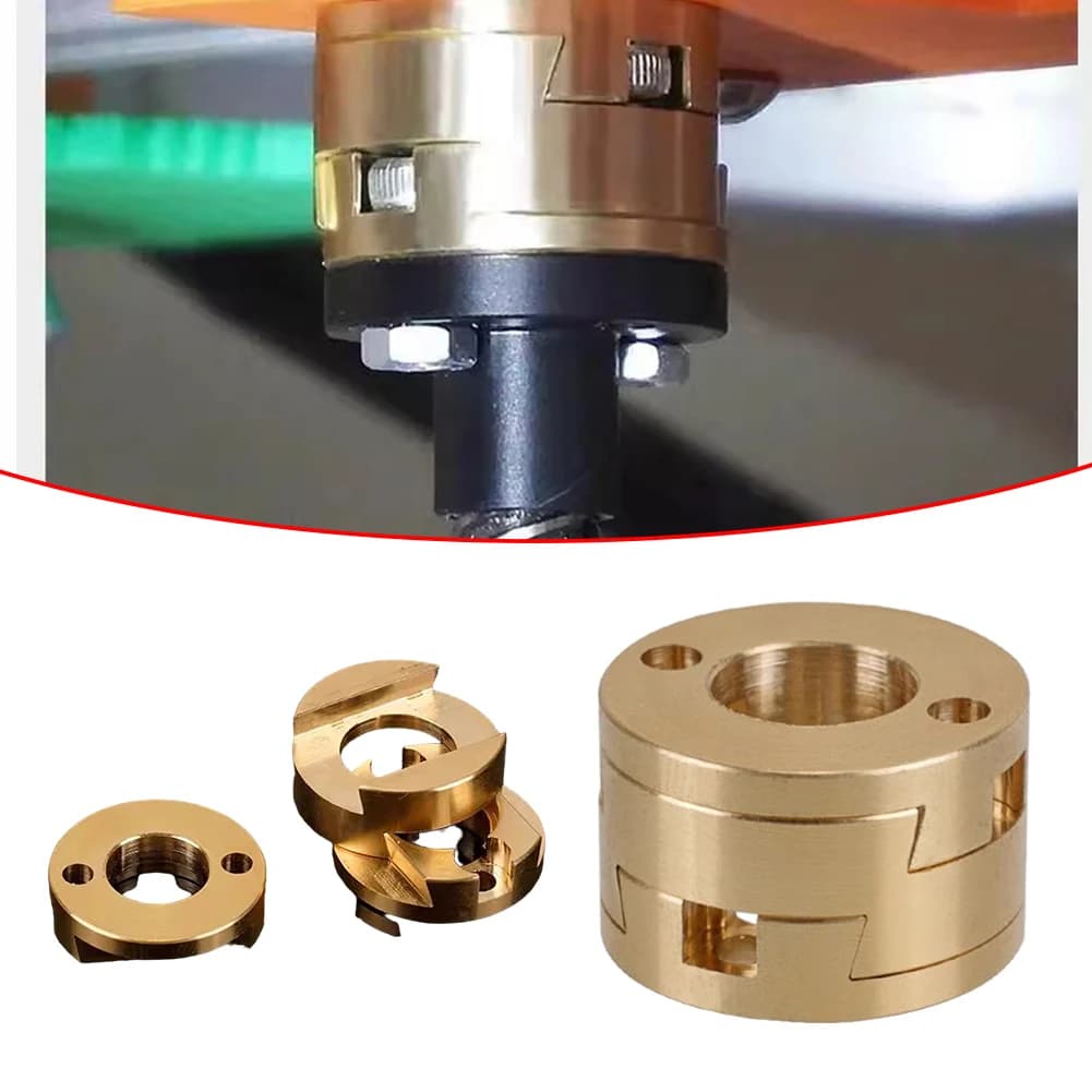 Soluzione di accoppiamento in ottone dell'asse Z compatibile con molti tipi di stampanti 3D che utilizzano una configurazione delle viti T8 e dimensioni adeguate