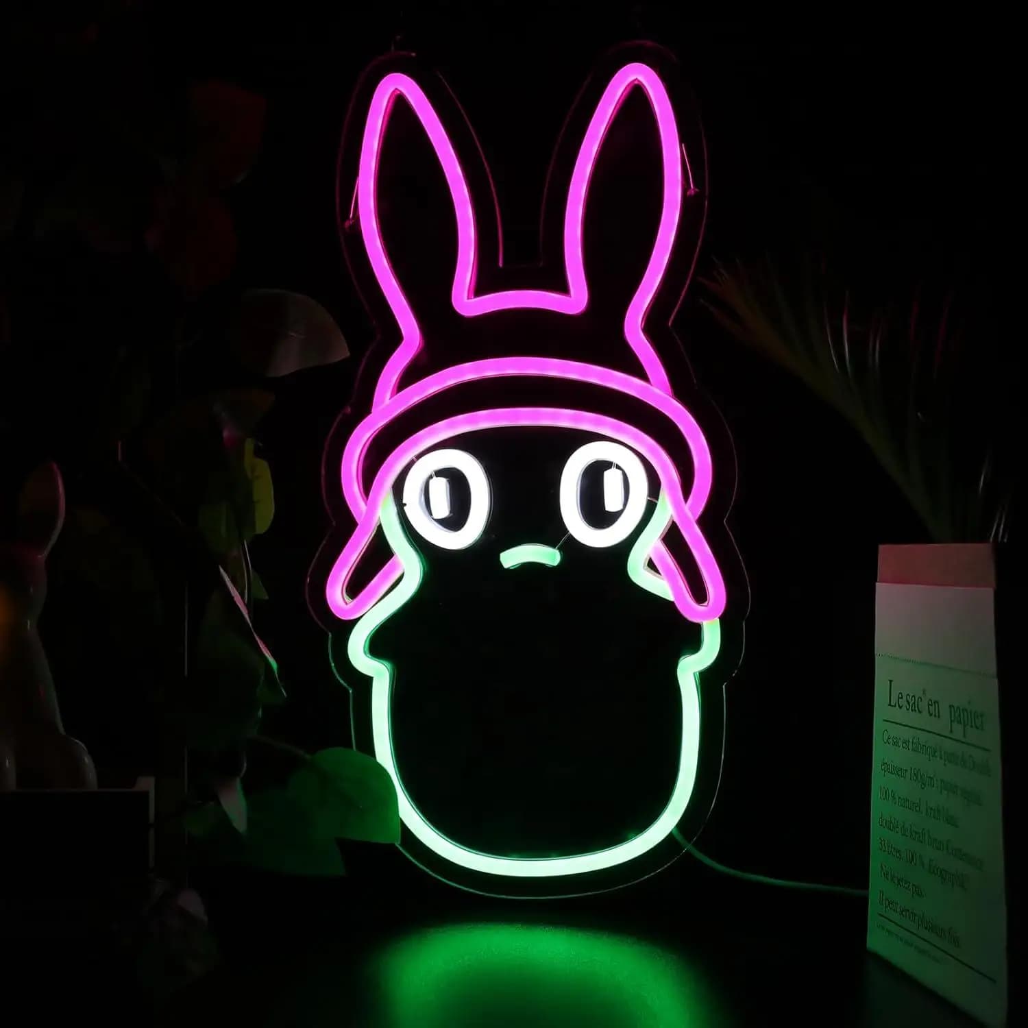 Insegne al Neon Anime, Luci LED Dimmerabili USB a Forma di Mostro Carino per Camere dei Bambini, Caffetterie, Asili, Decorazioni e Regali per Fan