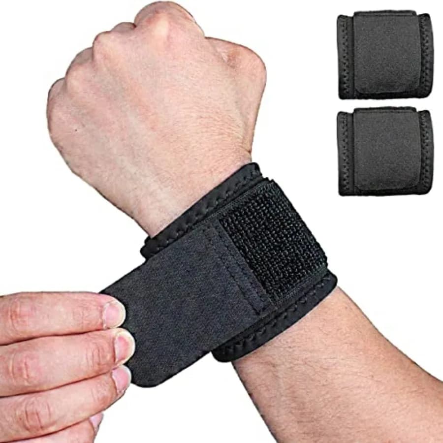 2 Pack Wrist Brace Adjustable Wrist Support Wrist Straps for Fitness Weightlifting, Tendonitis, Carpal Tunnel Arthritis, Wrist