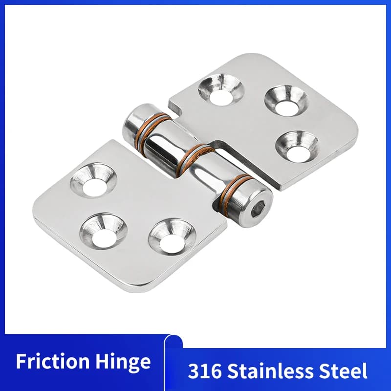 NUOVO! Cerniere a frizione in acciaio inossidabile 316 Cerniere a frizione pieghevoli per colata Hardware marino Hover 25 gradi Accessori per barche