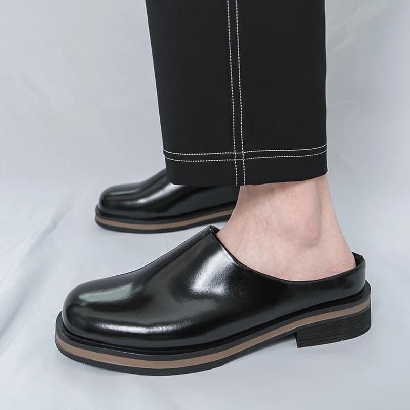 Men's Summer Moccasins, Casual Shoes Slip-on, Breathable Guide Shoes, Fashion Mules