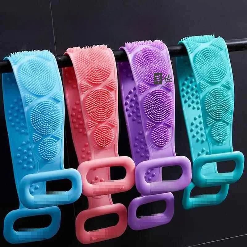 Spazzola per la schiena in silicone, versione automatica uomo/donna, spazzola per la pulizia della schiena, strumento per l'igiene personale, articolo per la casa