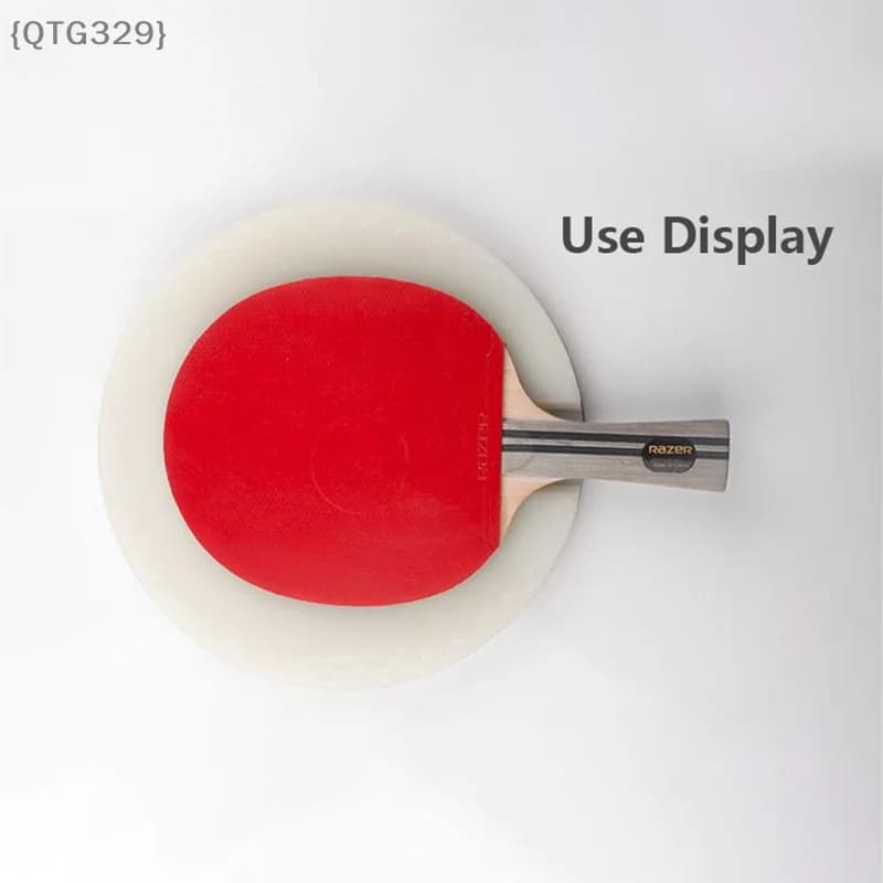 diJa di360 ° Ping Pong Racket Slitting Platform - 22cm Diameter Round Base for Precise Rubber Cutting & Fai-to-Te Racket Creation