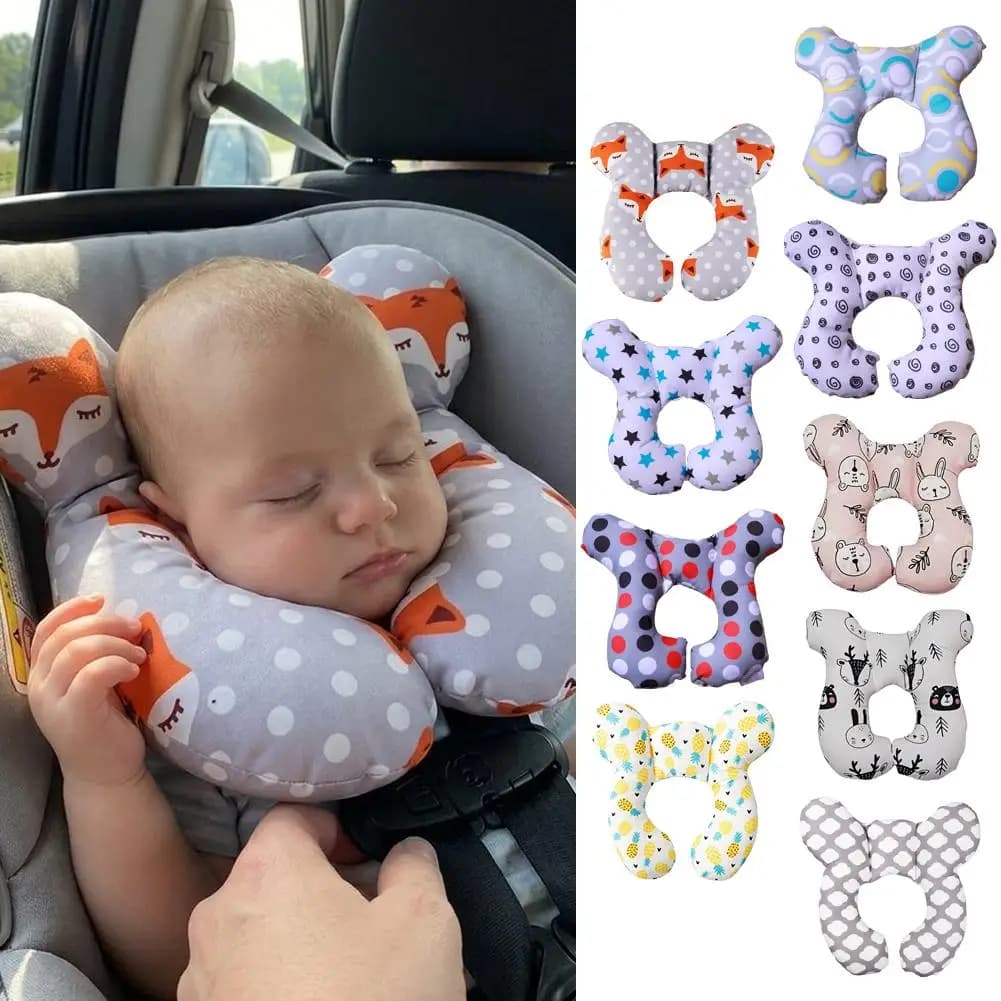 Multi-Scene Baby Neck Support Pillow, New Cartoon Children's U-Shaped Pillow, Soft Baby Pillow, Travel Car Children's Pillow
