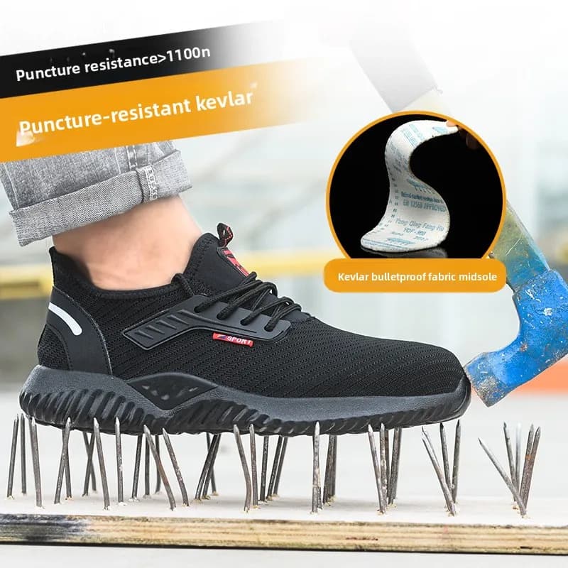 Women's Anti-slip Shoes Workwear Steel Toe Men's Women's Anti-slip Shoes Lightweight and breathable Drillproof Workwear Indestructible Safety