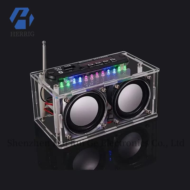 Kit sistema audio radio originale con amplificatore, altoparlante Bluetooth a doppio canale e sintonizzatore FM spettro/modulo elettronico fai-da-te