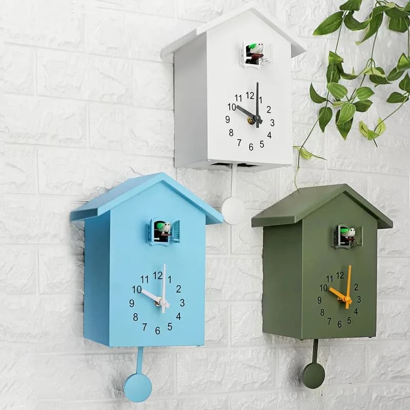 1PC moderno uccello cuco orologio da parete al quarzo casa soggiorno horologe orologi timer ufficio decorazione della casa regali orologio da appendere