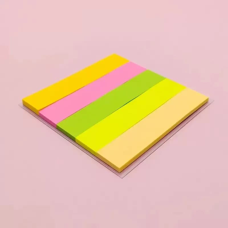Blocco Note Adesivo Colorato per Ufficio, Etichette Indice Carine, Adesivi per Studenti, Forniture per Ufficio e Scuola, Memo Pad Kawaii