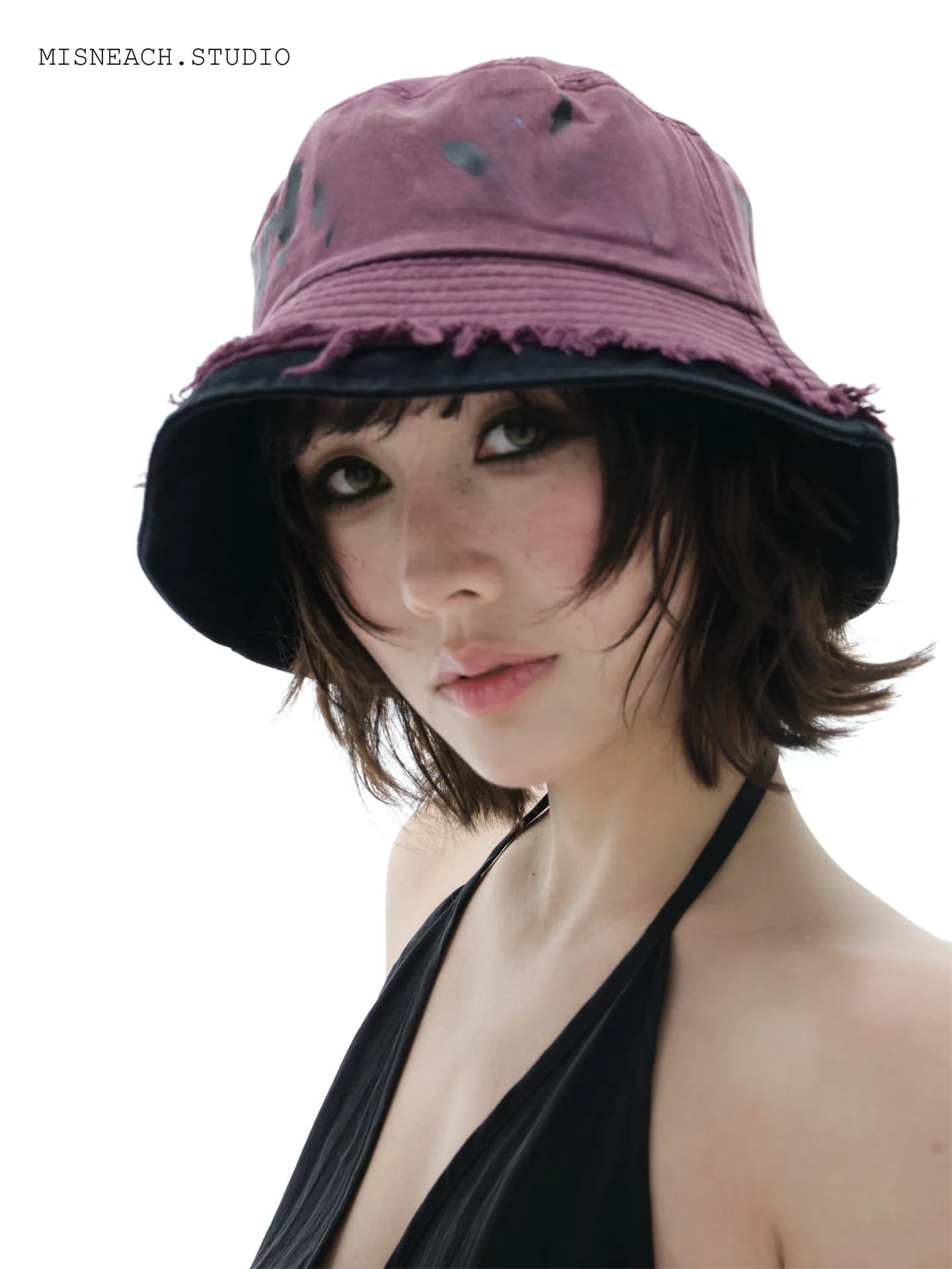 Letter Spliced Color Fishing Cap Women's Summer Fashion Outdoor Sunshade Wide Brim Sun Protection Hat Bowl Hat