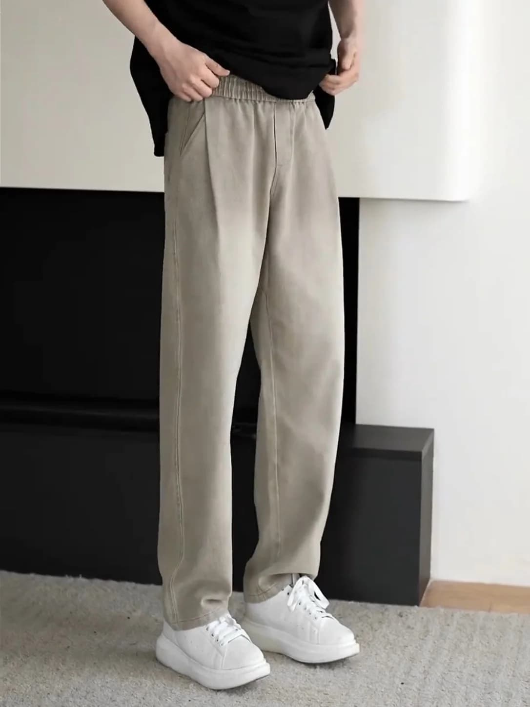 Men's Winter Fce Lined Denim Jeans Straight Leg Retro Waed American Sle Versatile mat Casual Pants Cotton Polye...