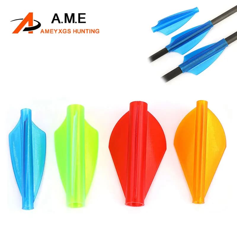 12/24pcs Tiro con l'arco Freccia Piuma TPU Freccia Alette Fletching Per 4/6/7.6mm Freccia Alberi Recurvo Arco Composto Caccia Bersaglio di tiro
