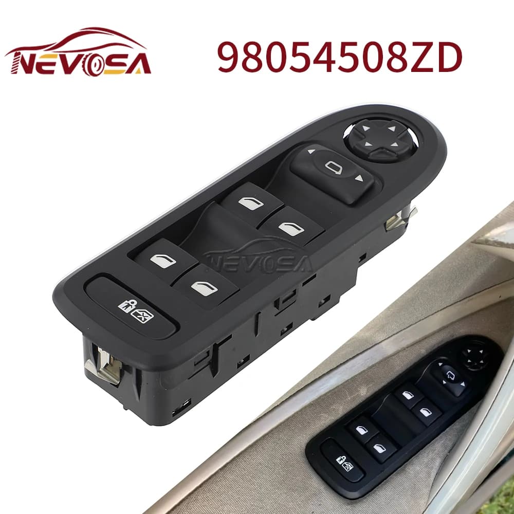 98054508 ZD Per il periodo 2007-2013 Peugeot 308 508 Citroen C5 Interruttore di comando finestrino automatico Pulsante specchietto laterale 96659465 ZD 98053439 30170396