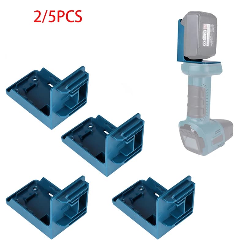 Supporto per Batterie Utensili Elettrici 2-in-1 (1/2/5 Pezzi) per Makita/DEWALT/Milwaukee M&18 18V - Porta Batterie e Organizzatore