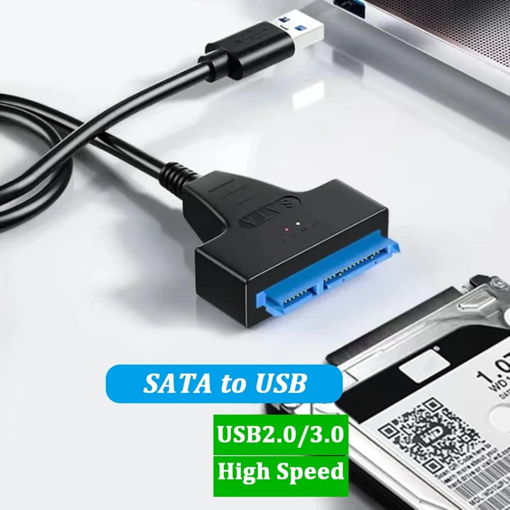 Cavo SATA a USB 3.0 2.0 Type-C fino a 6 Gbps per disco rigido SSD HDD esterno da 2,5 pollici Adattatore di trasferimento dati SATA 3 a 22 pin