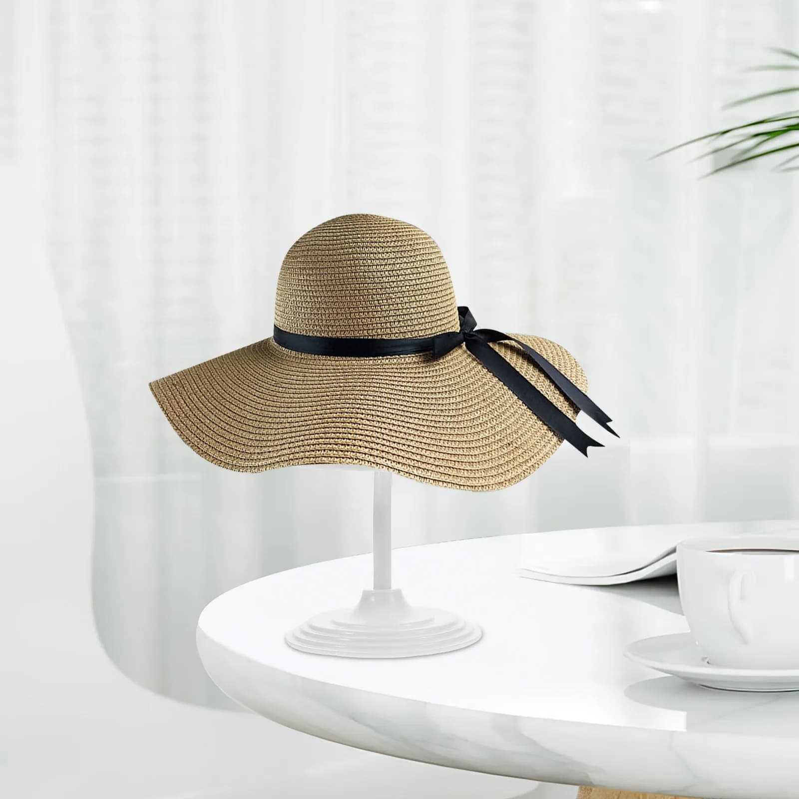 Supporto Minimalista per Cappelli, Berretti da Baseball, Fedora, Parrucche - Espositore da Tavolo, Bancone, Armadio, Ufficio, Negozio