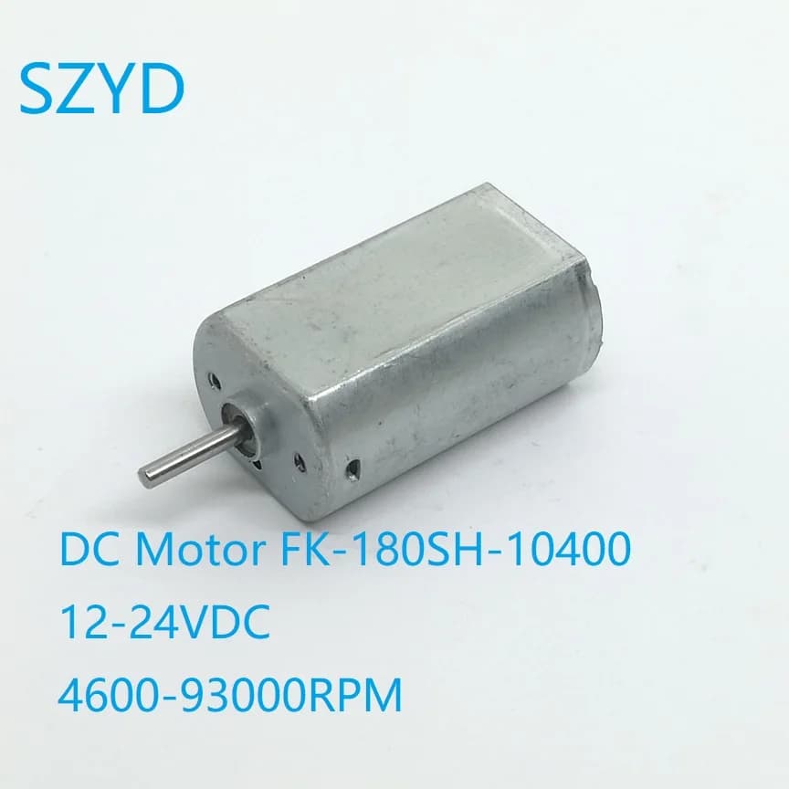 DC motor FK-180SH-10400 12-24VDC 4600-93000RPM Micro-Motor 180 For Electric Razor/Dent Brush/Auto Toy FAI Accessories FROM TE