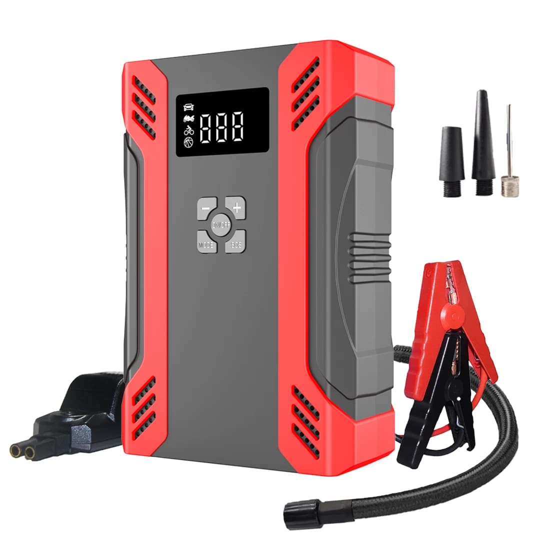 4-in-1 Portable Car Jump Starter 1000A Tire Inflator 150PSI 12V Auto Battery Booster Emergency Starter Power Bank
