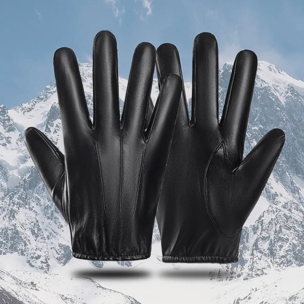 Fashionable black driving gloves Cool punk gloves with fingers whole PU leather gloves anti-slip Palestra Fitness