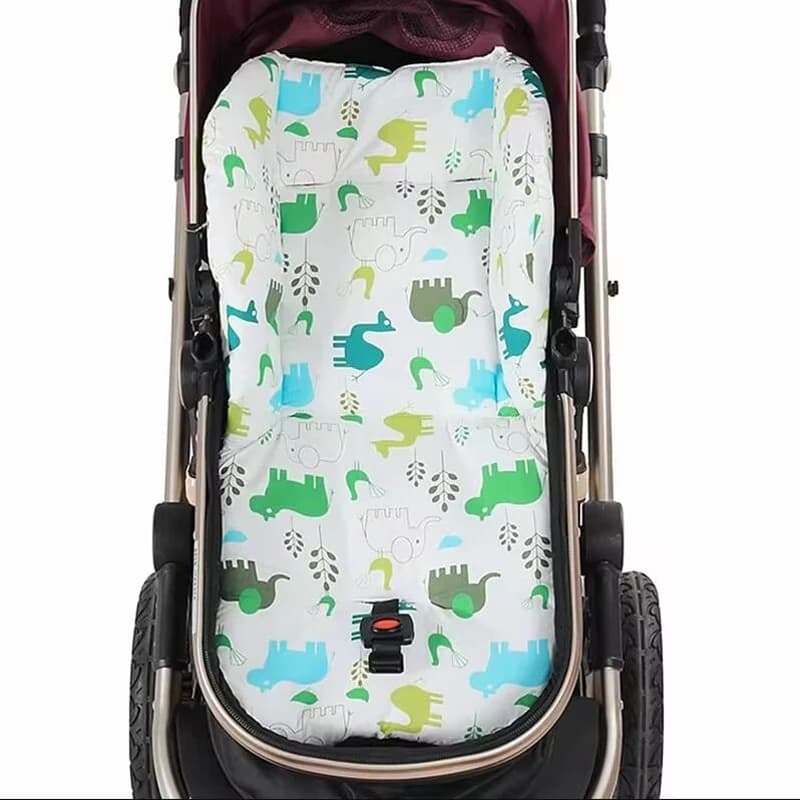 Cuscino per sedia da pranzo morbido e confortevole per bambini, per ragazzi e ragazze, cuscino universale per passeggino, modello di stampa di cartoni animati, tappetino in cotone per passeggino