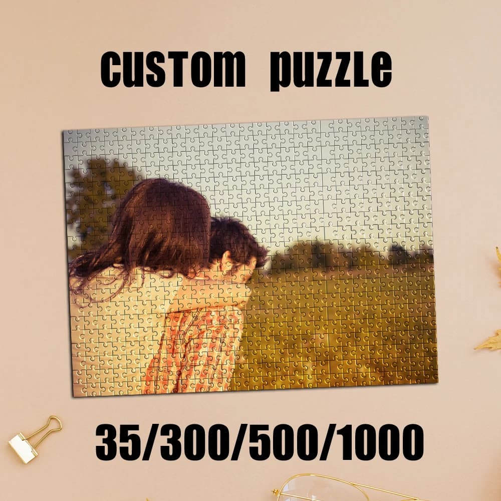 Puzzle Personalizzato con Foto 35/300/500/1000 Pezzi, Regalo Personalizzato per Coppie, Puzzle su Misura