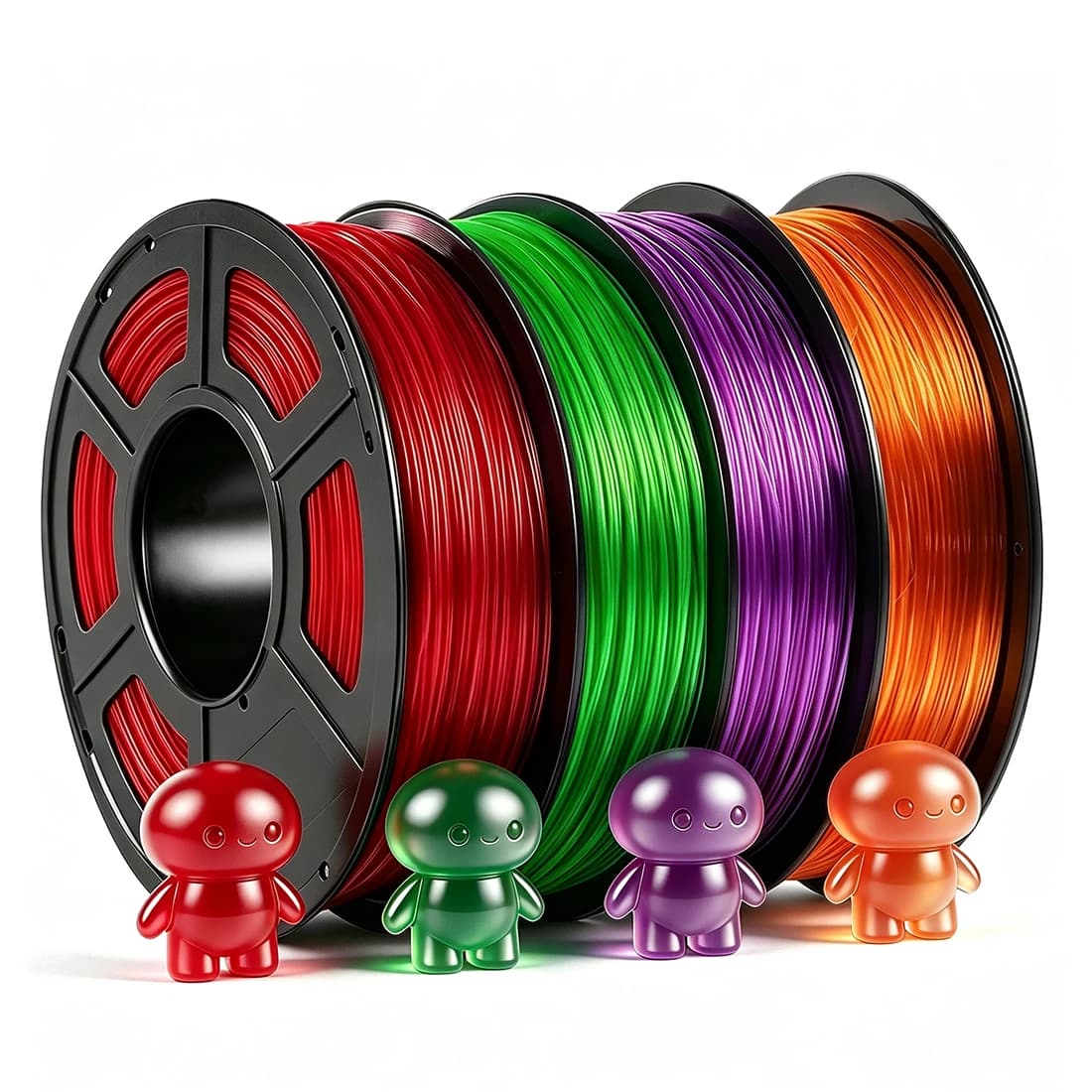 1.75mm TPU 3D Printer Filament transparent Purple, orange 250g 500g 1Kg tpu Flexible transparent red, green 3D Printing Filament