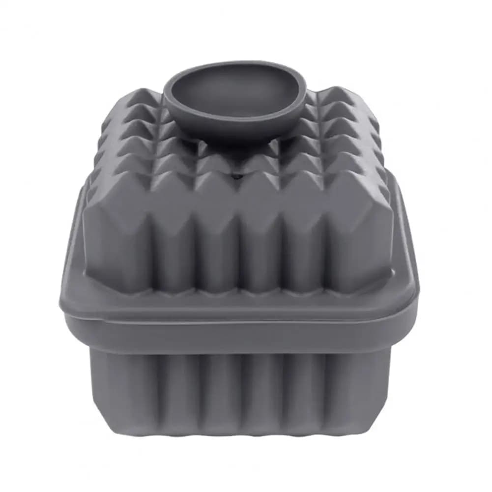 Ice Tray Square Silicone Ice Cube Tray with Funnel Whiskey Ice Block Mold Easy Release -free Maker for Cocktails Funnel Fill
