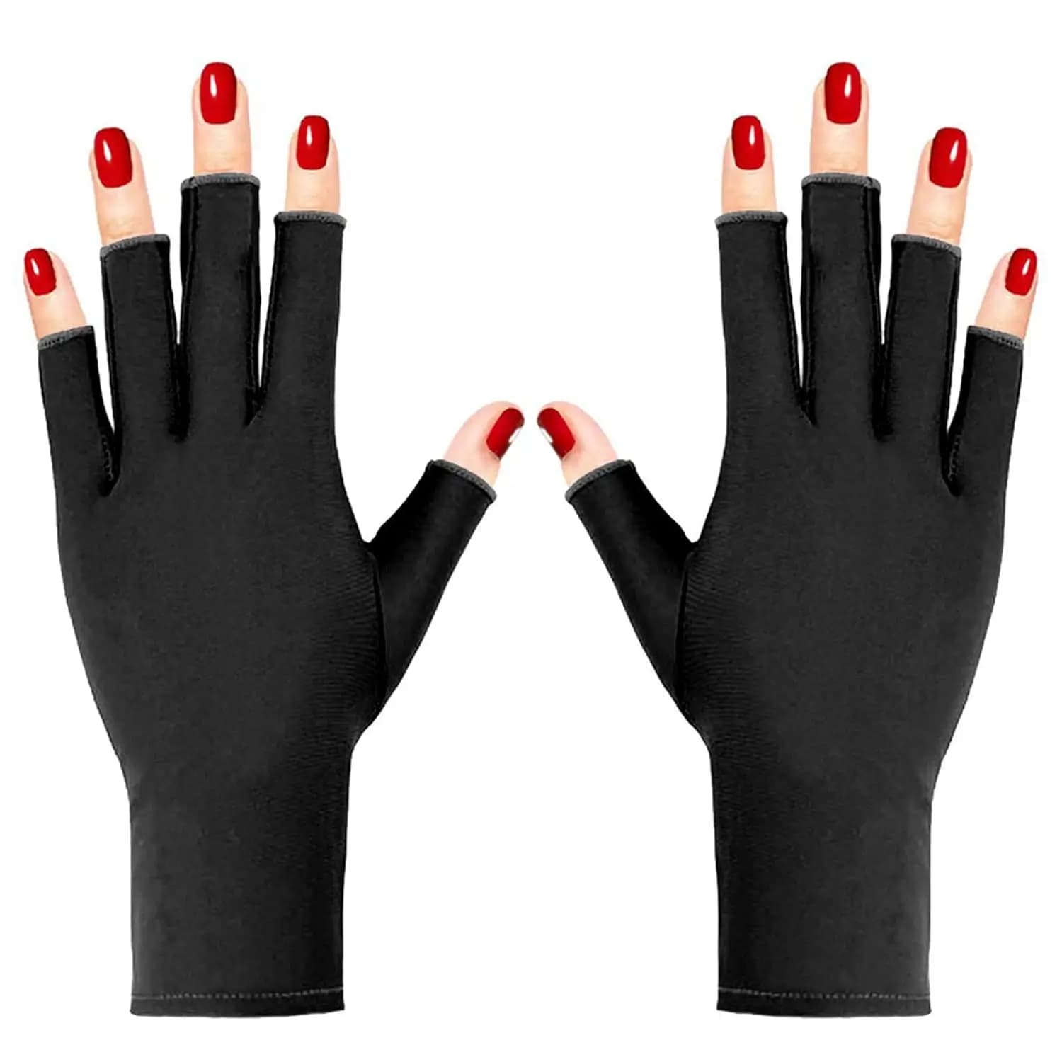 Guanti Senza Dita Anti-UV per Unghie in Gel, Protezione UPF50+ Contro i Raggi UV Durante la Manicure