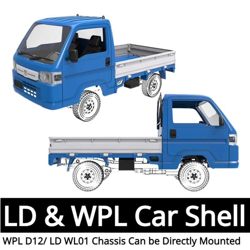 WPL D12 LD WL01 RC telecomando auto parti originali Liuzhou Truck Upgrade parti di montaggio guscio auto modificato