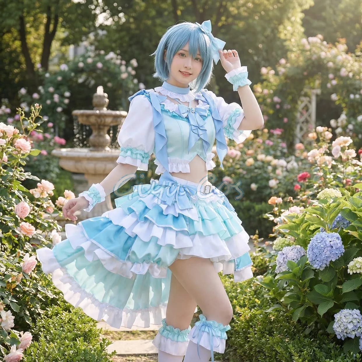 Costumi Cosplay di Puella Magi Madoka Magica Miki Sayaka, Set Completo, Uniforme per Carnevale, Festa di Halloween, Mascherata per Donne