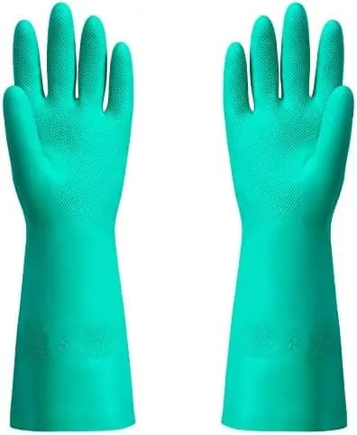 Guanti in Nitrile ThxToms, Resistenti ad Acidi e Oli, Senza Lattice, 1 Paio Taglia Media