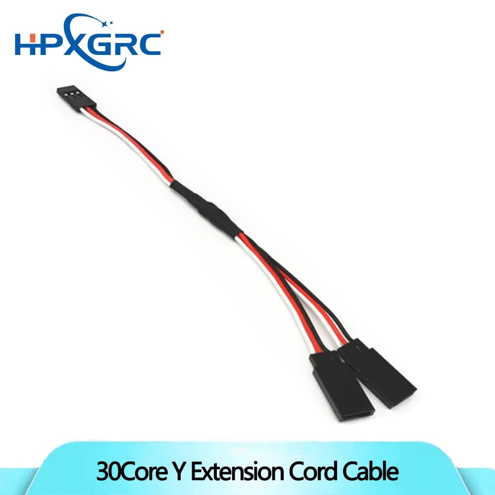 HPXGRC 150mm 300mm 500mm RC Servo Y Cavo di prolunga Cavo per RC Futaba JR Drone Elicottero Servo Connettore