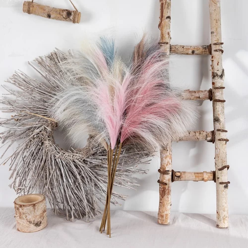 75cm fiore artificiale pampa matrimonio decorazione della casa fiore pianta verde decorazione di nozze artigianato INS Style