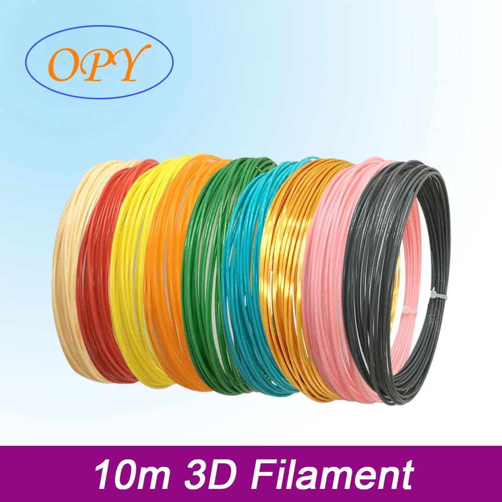 3D Printer Pen Filament PLA 1,75 mm Charging 10 meters Plastic Silk Bagliore Matte wood for 3D printers and 3D pens for children Children